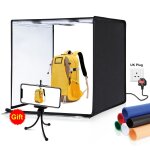 Puluz photo studio bote lumineuse portable 60 x 60 x 60 cm tente lumineuse led 5500k light blanc dimmable ...