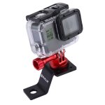 Puluz support de support fixe en alliage d aluminium avec adaptateur et vis � tr�pied pour gopro hero5 ...