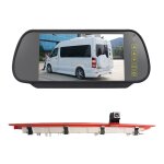 Pz468 voiture �tanche 170 degr�s cam�ra de vue de feu de freinage + moniteur de vue arri�re 7 pouces ...