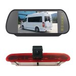 Pz472 voiture �tanche 170 degr�s cam�ra de vue de feu de freinage + moniteur de vue arri�re 7 pouces ...