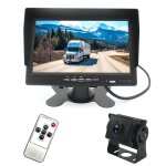 Pz612 - ahd ip67 120 degr�s voiture ahd 1080p 2 m�gapixels 7 pouces moniteur de r�troviseur 1 voie, vision ...