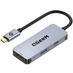 Qgeem uh03 - 1 usb3. 0 station d'accueil multifonctionnelle type - c pd100w hub (3 en 1)