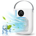 Refroidisseur d'humidification de pulvrisation de bureau ventilateur d'eau portable (blanc)