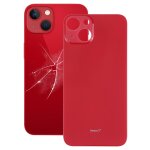 Remplacement facile big cam�ra hole housse de verre housse de batterie pour iphone 13 (rouge)