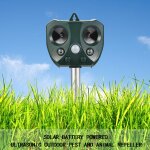 Rpulsif pour animaux solaire ultrasonique extrieur antiparasitaire capteur de rpulsif de souris oiseau ...