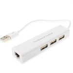 Rseau usb de 1 port avec le hub usb de 3 ports  la carte d adaptateur de lan ethernet femelle rj45 ...