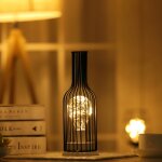 R�tro classique fer art led lampe de table lampe de lecture veilleuse chambre lampe bureau �clairage ...