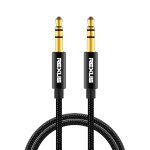 Rexlis 3629 cble audio auxiliaire jack stro plaqu or mle / mle 3, 5 mm pour voiture pour priphriques ...