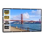 Rideau de film de projecteur en polyester fin pliable simple, taille : 84 pouces (16:9) zone de projection ...