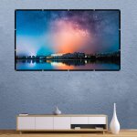 Rideau de film de projecteur en polyester de soie de lait pliable, taille : 72 pouces (16:9) zone de ... Rideau de film de projecteur en polyester de soie de lait pliable, taille : 72 pouces (16:9) zone de ...