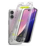 Ringke iphone 15 / 16 screen protector premium easy slide tempered glass 9h with installation jig (2pcs) ...