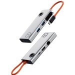 Rock tr28 hdmi 4k gigabit network pd chargeur rapide 6 en 1 hub usb 3. 0 (argent noir) Rock tr28 hdmi 4k gigabit network pd chargeur rapide 6 en 1 hub usb 3. 0 (argent noir)