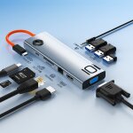 Rock tr30 type - c vers hdmi vga audio usb 3. 0 sdtf lan multi splitter adaptateur 10 en 1 pd station ... Rock tr30 type - c vers hdmi vga audio usb 3. 0 sdtf lan multi splitter adaptateur 10 en 1 pd station ...