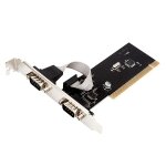 Rs232 port s�rie tx382b 2 port pci � 9 broches adaptateur de carte riser avec num�ro de suivi