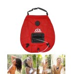 Sac de bain en plein air bouillotte solaire de camping autonome 20l sac de stockage d'eau (rouge) Sac de bain en plein air bouillotte solaire de camping autonome 20l sac de stockage d'eau (rouge)