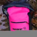 Sac � bandouli�re pliant en plein air � double sac �tanche en pvc, sac � dos �tanche, capacit�: 25l (rose) ...