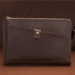 Sac  fermeture clair pour ordinateur portable en cuir vritable pour ordinateur portable, pour 13, ...