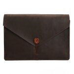 Sac pour ordinateur portable en cuir vritable universel, pour 13, 3 pouces macbook, samsung, lenovo, ...
