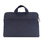Sac portable portatif portable 12 pouces pour ordinateur portable (bleu fonc�)