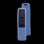 Pour samsung bn59 series smart tv t�l�commande �tui de protection en silicone antid�rapant (bleu lumineux) ...