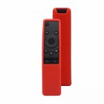 Pour samsung bn59 series smart tv t�l�commande �tui de protection en silicone antid�rapant (rouge)