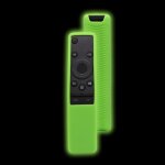 Pour samsung bn59 series smart tv t�l�commande �tui de protection en silicone antid�rapant (vert lumineux) ...
