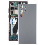 Pour samsung galaxy s22 ultra battery back cover (gris)