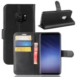 Pour samsung galaxy s9 litchi texture tui en cuir flip horizontal avec support et portefeuille et fentes ...
