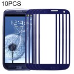 Pour samsung galaxy siii / i9300 10pcs lentille en verre extérieure de l'écran avant (bleu) Pour samsung galaxy siii / i9300 10pcs lentille en verre extérieure de l'écran avant (bleu)