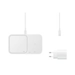 Samsung wireless charger pad 2 - in - 1 without travel charger ep - p5400 white eu (ep - p5400bwegeu) ...