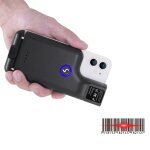 Scanner de codes - barres bluetooth 1d, lecteur de codes - barres sans fil avec clip arrire pour tlphone ...