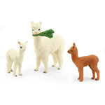 Schleich animaux sauvages 42544 famille d'alpagas