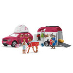 Schleich club hippique 42535 voyage �questre en voiture / remor