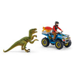 Schleich dinosaures 41466 fuite sur squad face au v�locir.