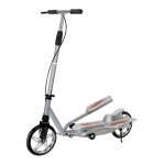 Scooter adulte scooter de mobilit  deux roues vlo  pdale  double aile, modle: argent pliant