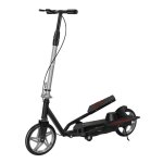 Scooter de mobilit  deux roues pour adulte, vlo  pdale  double aile, modle : pliable noir