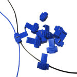Serre - c�ble 100 pcs, adapt� au diam�tre de la ligne: 0, 8 - 2, 0 mm (bleu)