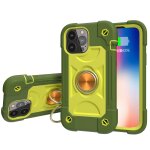 Silicone antichoc + tui de protection pc avec porte - bague pour iphone 13 pro (avocat)
