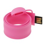 Silicone bracelet usb flash disk avec 8 go de mmoire (rose)