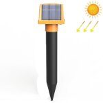 Sjz057 extrieur ip66 tanche solaire ultrasonique rat rpulsif verger ultrasonique animal rpulsif (orange) ...