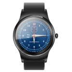 Sma - round 1. 28 pouces couleur cran tactile bluetooth bracelet en cuir montre intelligente, tanche, ...
