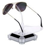 Solar  360 degrs tournants tournants lumires colores lunettes d'affichage (argent)