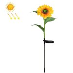 Solar sunflower d�coration lumi�re led jardin pelouse lumi�re de paysage, sp�cifications: chef unique ...