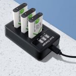Pour sony np - bx1 lcd display triple chargeur usb avec câble usb (noir) Pour sony np - bx1 lcd display triple chargeur usb avec câble usb (noir)