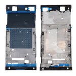 Pour sony xperia xa1 ultra face avant cadre lcd cadre lunette (or rose)