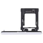 Pour sony xperia xz1 compact plateau de carte sim d'origine + plateau de carte micro sd (argent)