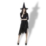 Sortie irrgulire noire jupe longue costume d halloween robe de sorcellerie avec spectacle de cosplay, ...