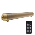 Soundbar lp - 08 (ce0152) lecteur mp3 usb 2. 1ch bluetooth sans fil avec tlcommande (or)