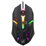 Souris de jeu optique filaire réglable à trois vitesses de 1600 dpi, longueur: 1, 3 m Souris de jeu optique filaire réglable à trois vitesses de 1600 dpi, longueur: 1, 3 m