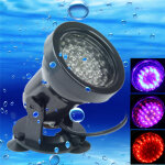 Spots impermables  l eau de 2. 3w, rservoir de poissons amphibie de 36 led / lumire colore d aquarium, ...